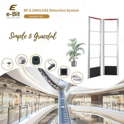 Supermarket Retail Shop 8.2MHz RF EAS System MONO Aluminum Alloy Structure Black ABS Base