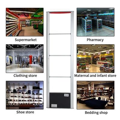 Supermarket Retail Shop 8.2MHz RF EAS System MONO Aluminum Alloy Structure Black ABS Base