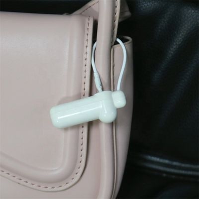 Retail Store EAS 8.2MHz Hard RF Security Tag White With Steel Wire