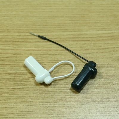 Retail Store EAS 8.2MHz Hard RF Security Tag White With Steel Wire