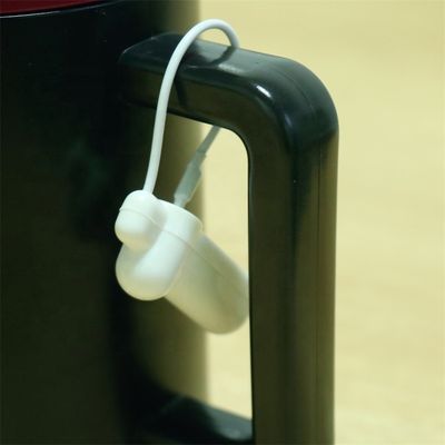 58KHz Retail Store EAS Security Hard AM Tag White With Steel Wire