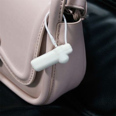 58KHz Retail Store EAS Security Hard AM Tag White With Steel Wire
