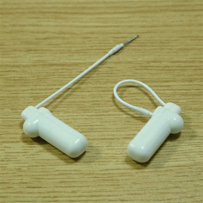 58KHz Retail Store EAS Security Hard AM Tag White With Steel Wire