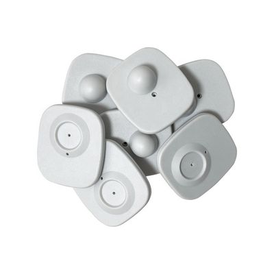 Grey EAS 8.2MHz Security Hard RF Tag Small Square For Retail Store