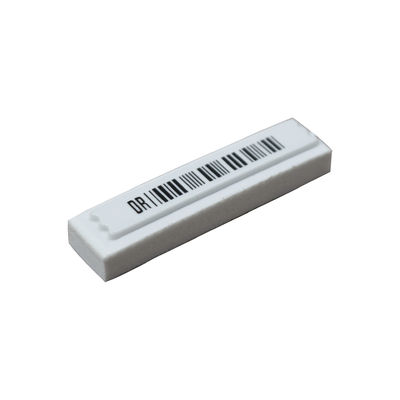58KHz EAS AM Soft Security Tags Anti Metal Shield 45 X 11 X 7mm Bar Code