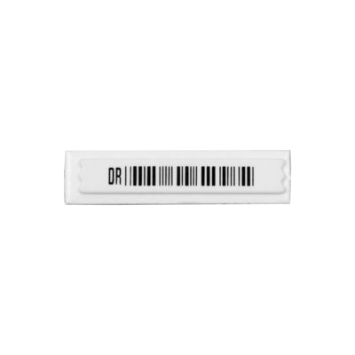 58KHz EAS AM Soft Security Tags Anti Metal Shield 45 X 11 X 7mm Bar Code