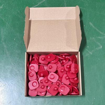EAS 8.2MHz RF Security Tag Hard Tag Red Small Square For Retail Store