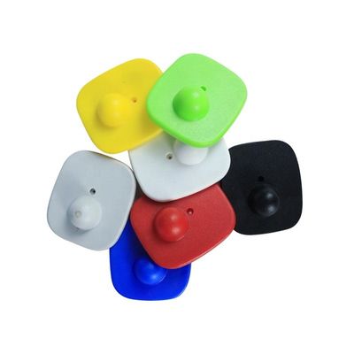 EAS 8.2MHz RF Security Tag Hard Tag Red Small Square For Retail Store