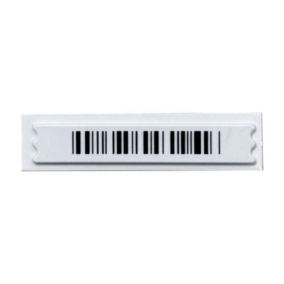 EAS 58KHz Security AM Soft Label  45 X 11 X 2mm Pure Bar Code