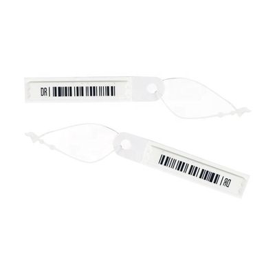 AM Security Soft Label EAS 58KHz 60 X 11 X 2mm With String Bar Code