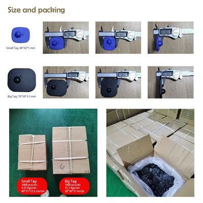 EAS 8.2MHz RF Security Hard Tag Various Colors Small Square For Retail Store