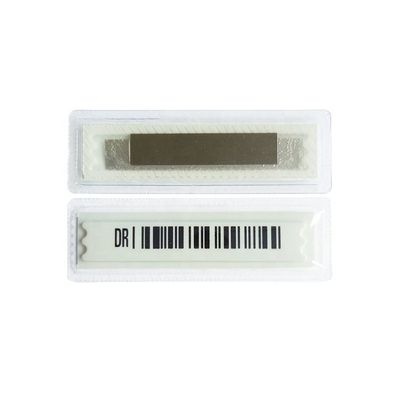 50 X 13 X 2mm Waterproof Bar Code EAS 58KHz Security AM Soft Label