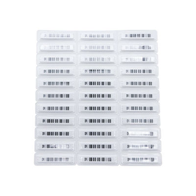 50 X 13 X 2mm Waterproof Bar Code EAS 58KHz Security AM Soft Label