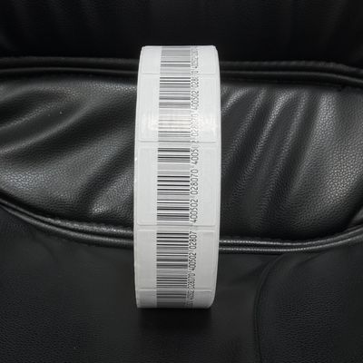 Retail Store EAS 8.2MHz RF Soft Security Tags 40 X 40mm With Bar Code Anti Human Shielding