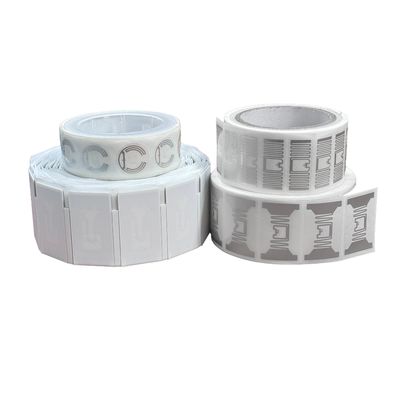 Security RFID Soft Label Silver Roll Customizable Chip Code Size