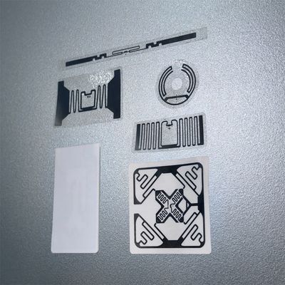 Security RFID Soft Label Silver Roll Customizable Chip Code Size