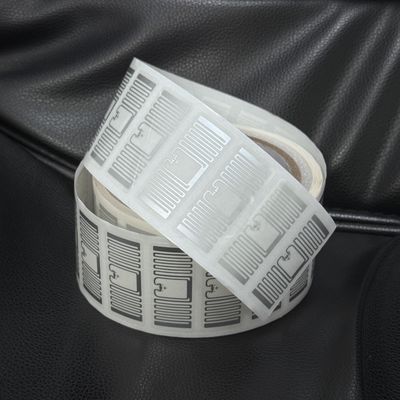 Security RFID Soft Label Silver Roll Customizable Chip Code Size