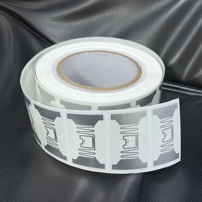 Security RFID Soft Label Silver Roll Customizable Chip Code Size