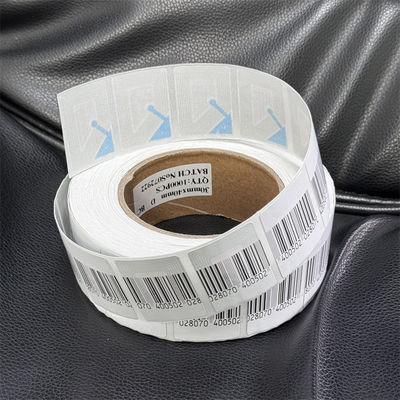 RF Security EAS Soft Label 8.2MHz 30 X 40mm Coated Paper With Bar Code