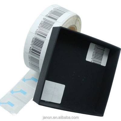 RF Security EAS Soft Label 8.2MHz 30 X 40mm Coated Paper With Bar Code