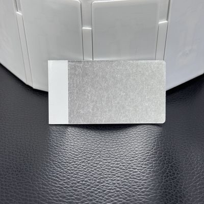 Anti Metal Shield Security RFID Soft Label Silver Customizable Chip Code