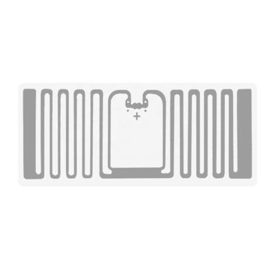 46 X 19mm Silver Roll Customizable Chip Code RFID Soft Label 860-960MHz