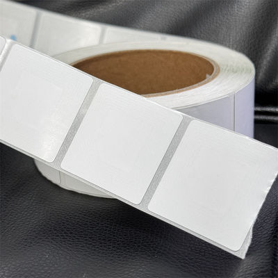 Retail Store EAS 8.2MHz Security RF Soft Label 40 X 40mm Coated Paper Without Bar Code