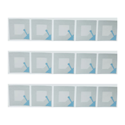 Retail Store EAS 8.2MHz Security RF Soft Label 40 X 40mm Coated Paper Without Bar Code