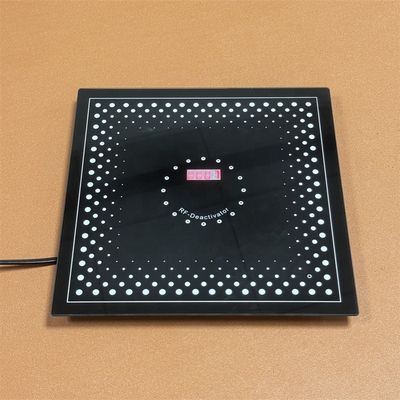 8.2MHz EAS RF Label Deactivator Black Glass Panel Soft Label Degausser
