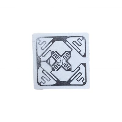 RFID Soft Security Tags 50 X 50mm Square Silver Roll Customizable Chip Code