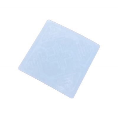 RFID Soft Security Tags 50 X 50mm Square Silver Roll Customizable Chip Code