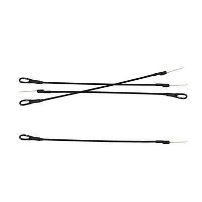 17cm Black Plastic Housing Wire Rope With 1 Ring And 1 Pin EAS Tag