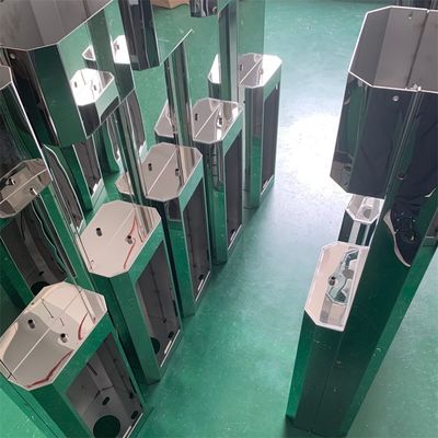 Mirror Stainless Steel Radar Infrared Induction Automatic Swing Turnstile