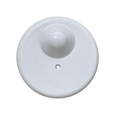 White Round EAS 8.2MHz Security Hard RF Tag For Retail Store