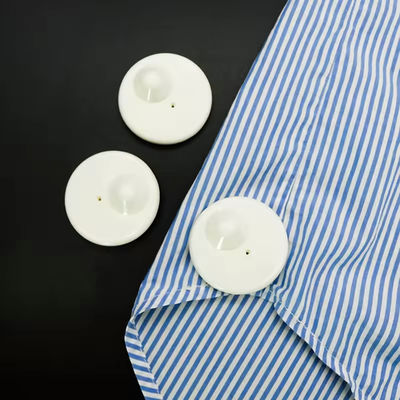 White Round EAS 8.2MHz Security Hard RF Tag For Retail Store