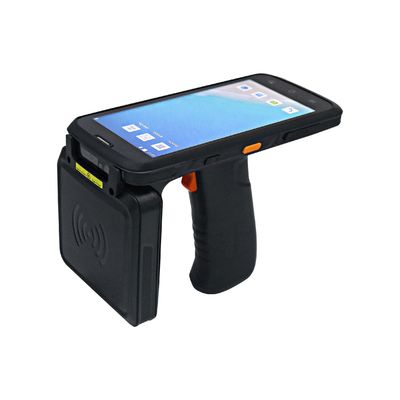 Black Handheld RFID PDA Reader UHF 860-960MHz For Inventory Management