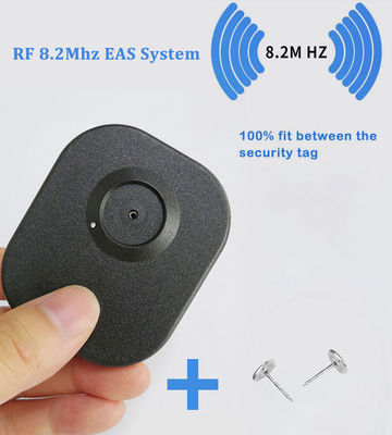 Pacaba Black Small Square Retail Store EAS 8.2MHz Hard RF Security Tags