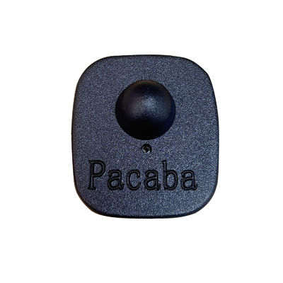 Pacaba Black Small Square Retail Store EAS 8.2MHz Hard RF Security Tags