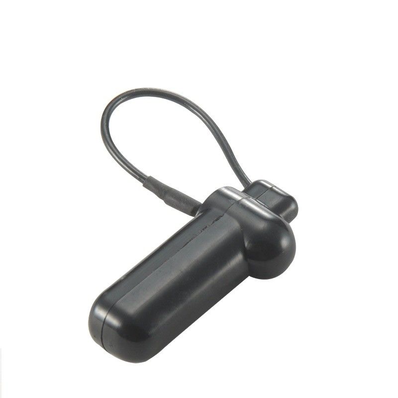 Black EAS 58KHz Hard Acousto Magnetic Tag With Steel Wire For Retail Store
