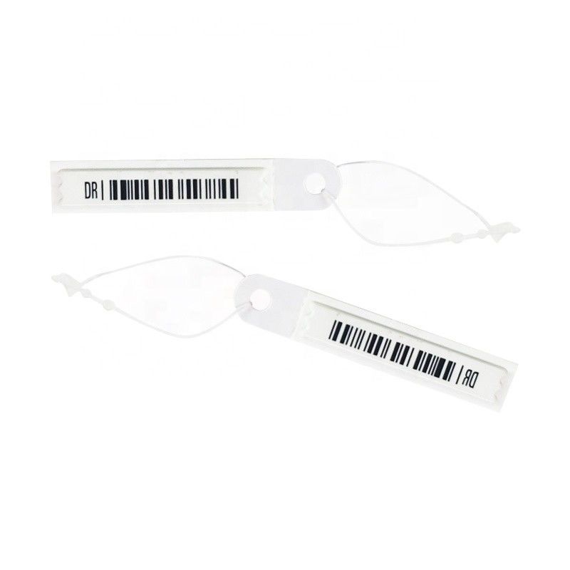 AM Security Soft Label EAS 58KHz 60 X 11 X 2mm With String Bar Code