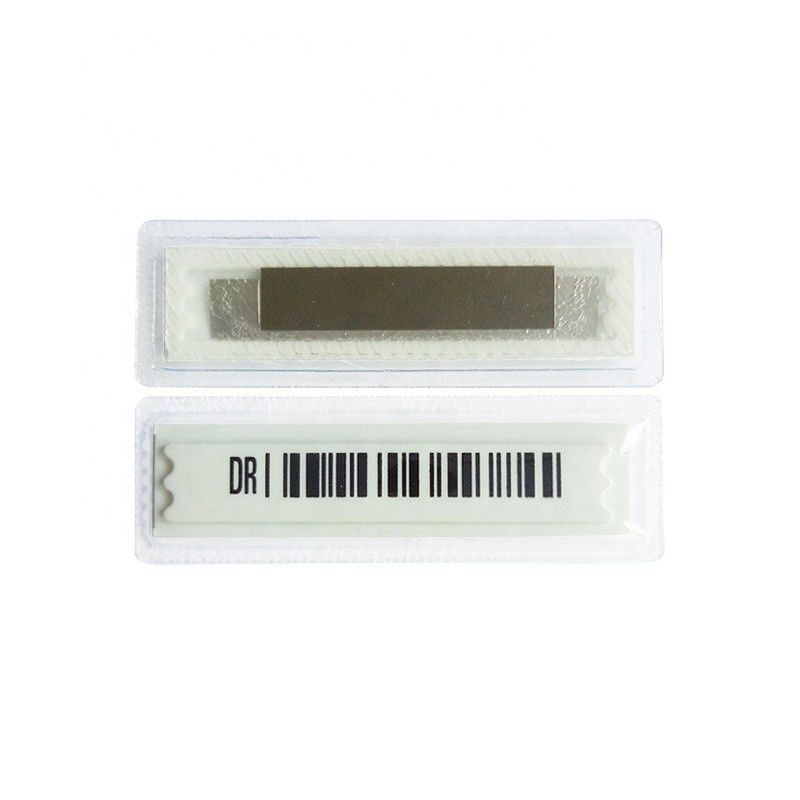 50 X 13 X 2mm Waterproof Bar Code EAS 58KHz Security AM Soft Label