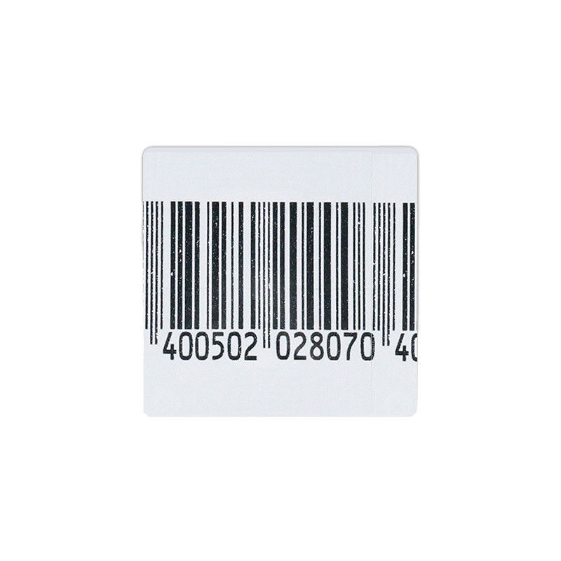 EAS 8.2MHz RF Security Soft Label 40 X 40mm Coated Paper With Bar Code